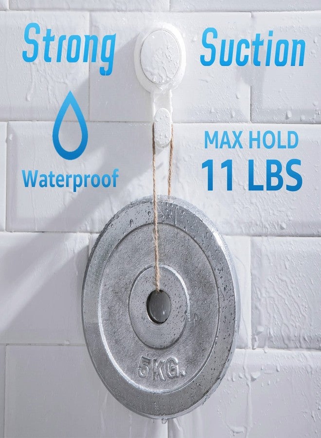 TAILI Suction Toothbrush Holder 2 Pack, Tumblers Replacement Shower Toothbrush Holder for Wall, Powerful Toothpaste Toothbrush Suction Cup, Self-draining Shower Razor Holder, Kitchen Tableware Holder - Image 2