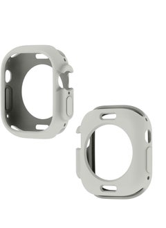 Generic Compatible with Apple Watch Ultra 49 mm case All-Round Shockproof TPU Silicone Protective Cover Bumper Shock-Absorbing Scratch-Resistant Protective case for Apple Watch Ultra 49 mm  - Image 3