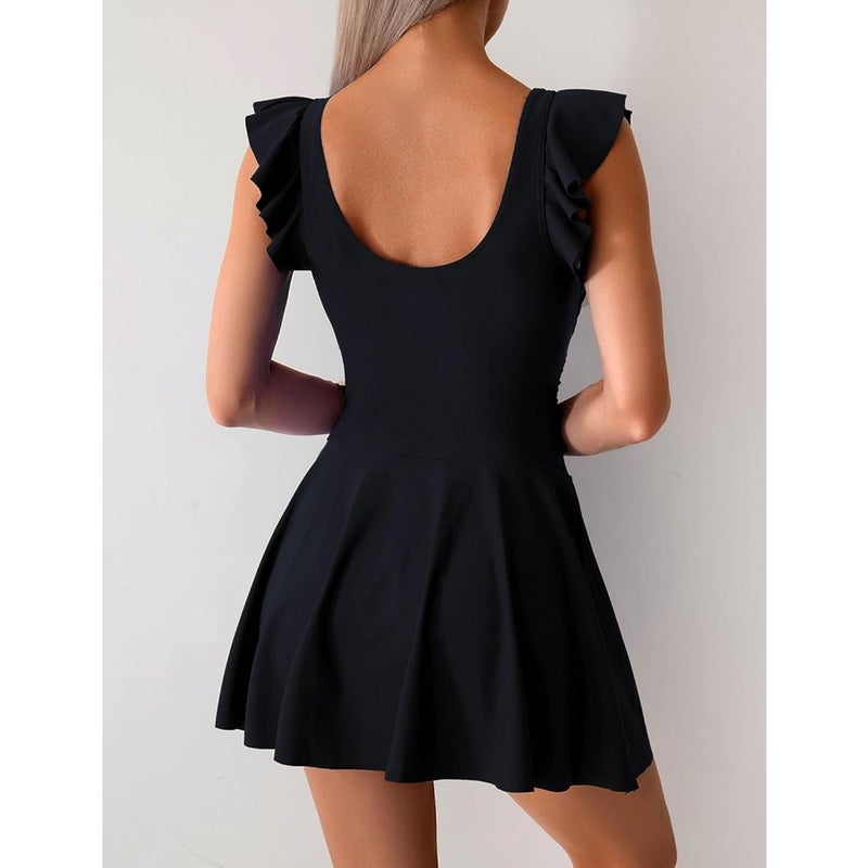 SEAUR One Pcs Swimsuits for Women Modest Tummy Control Swimdress - Image 3