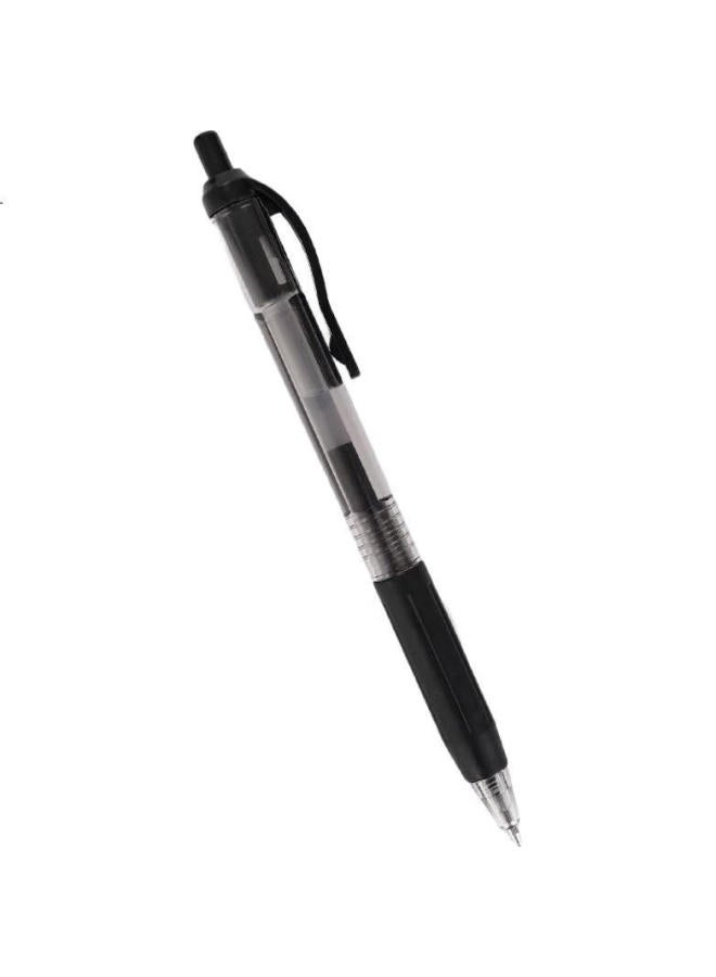 Snowhite Retractable Gel Pen For Students, Quick-Drying, Simple Style Signature Pen, 0.5Mm Bullet Tip, Office Stationery G-103 Black 8 + Blue 2 + Red 2 - Image 2