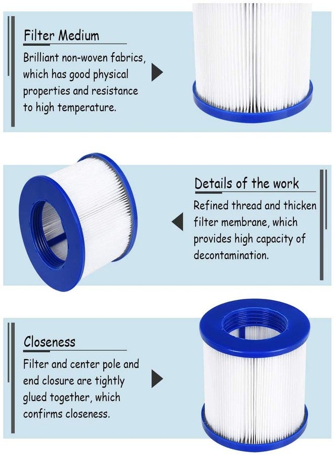EDOSTORY Hot Tub Filter Replacement Cartridges, Fold White Filter Paper for Many Massage Pool Models Brand: EDOSTORY - Image 4
