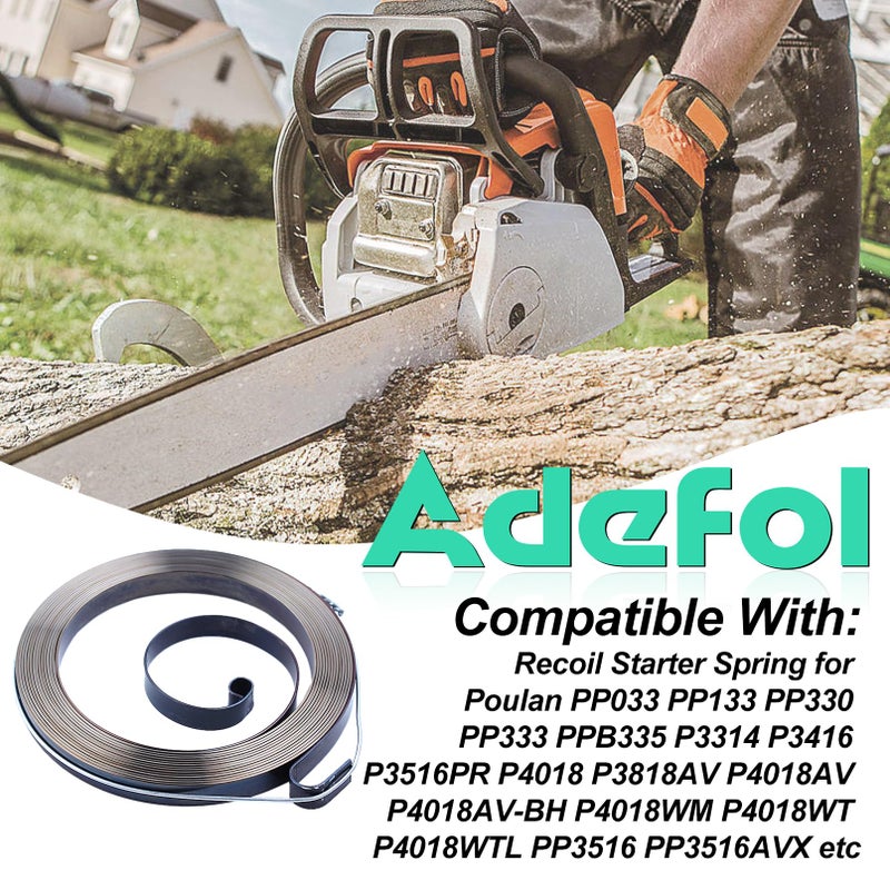 Adefol Starter Spring for Craftsman Poulan PP033 PP133 PP330 PP333 PPB335 P3314 P3416 Chainsaw Replace 530042095 545008013 - Image 2