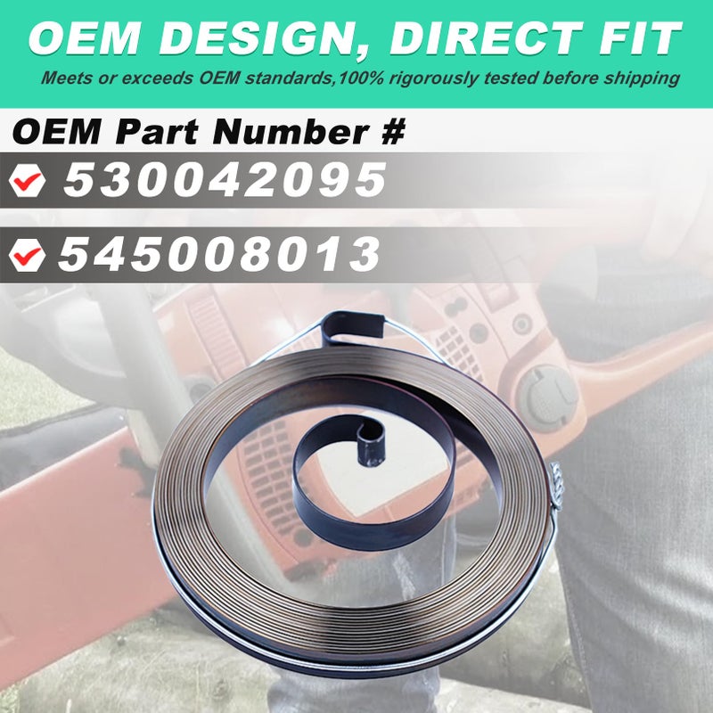 Adefol Starter Spring for Craftsman Poulan PP033 PP133 PP330 PP333 PPB335 P3314 P3416 Chainsaw Replace 530042095 545008013 - Image 5