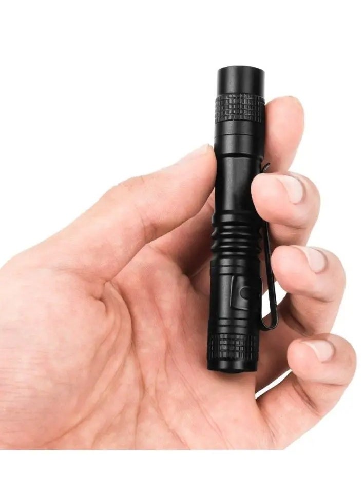 Generic 2 Pieces  Pen Light Mini Flashlight Torch Light , Reusable LED Penlight Medical for Doctor Nurse Diagnostic etc,Cap Light,Pocket Light Mini Reusable LED Pen Light, White Light, Short and Long  - Image 2