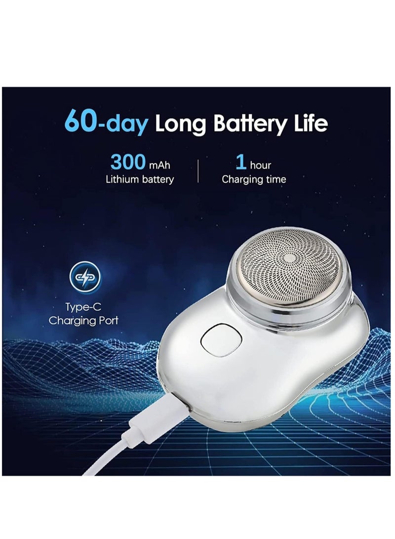 ماكينة حلاقة كهربائية صغيرة ومحمولة، جديدة للحلاقة الكهربائية في الجيب، ماجيك يو إس بي ميني حلاقة كهربائية للرجال، شاحن محمول للحلاقة للرجال، ماكينة حلاقة كهربائية قابلة للشحن للسفر للرجال للحلاقة الو - Image 3