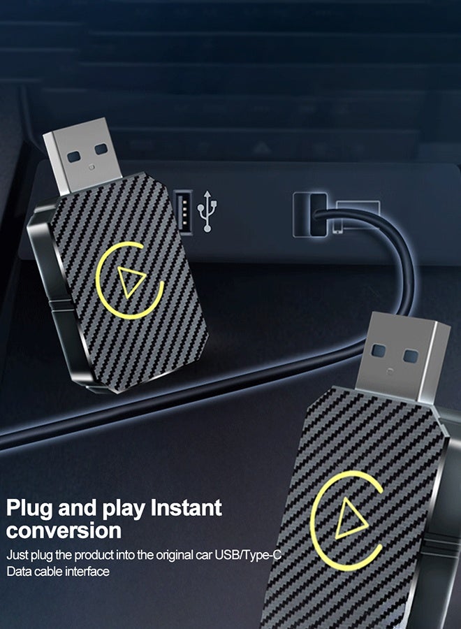 Digisand 2 in 1 Wireless Carplay Android Auto Adapter Mini Box Wired To Wireless Plug and Play 5Ghz WiFi Type-C/USB For Toyota VW Peugeot - Image 5