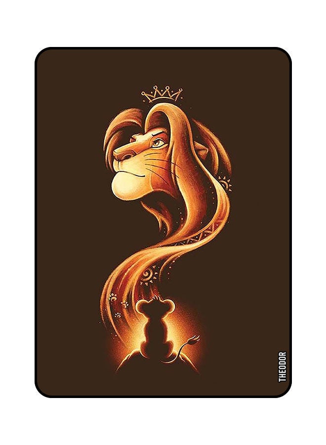 Theodor Protective Flip Case Cover For Samsung Galaxy A7 Lite 2021 8.7 Inches with Auto Wake/Sleep Lion Queen - Image 1