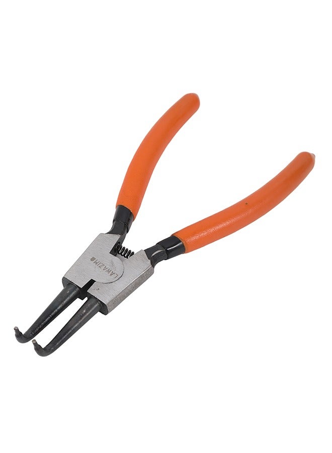LAWAZIM Bent External Snap Ring Pliers, Ergonomic Retaining Ring Pliers, Circlip Pliers for Clip Remover Retaining Rings, Precision Spring Loaded for Automotive  - Image 1
