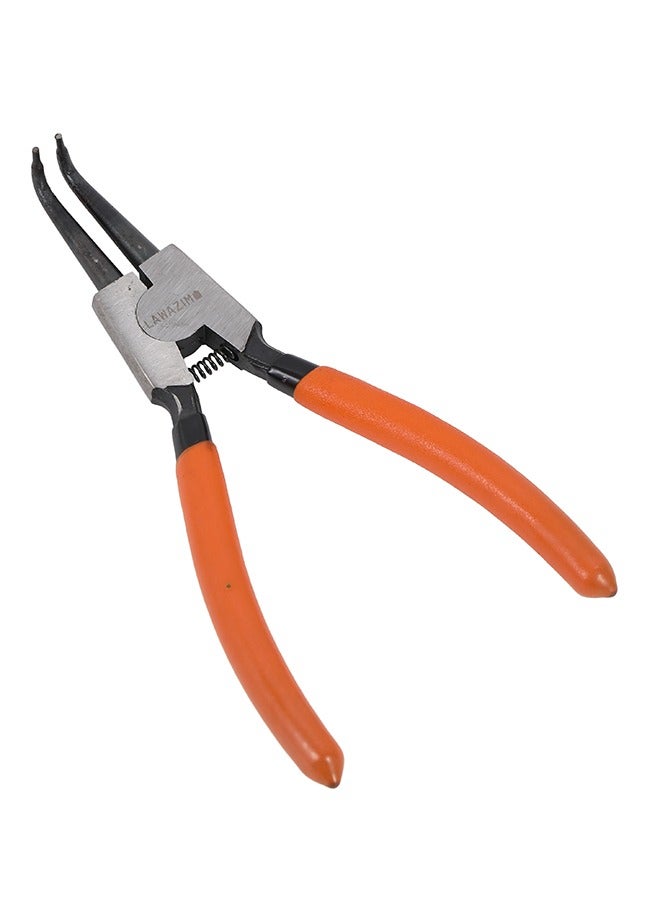 LAWAZIM Bent External Snap Ring Pliers, Ergonomic Retaining Ring Pliers, Circlip Pliers for Clip Remover Retaining Rings, Precision Spring Loaded for Automotive  - Image 3