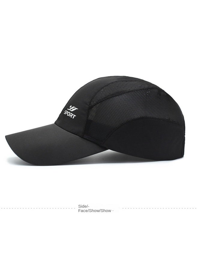 Top melon Men's And Women's Outdoor Plain Face Sun Hat, Summer Breathable Quick-dry Baseball Cap, Leisure Perforated Sun Hat - Image 4