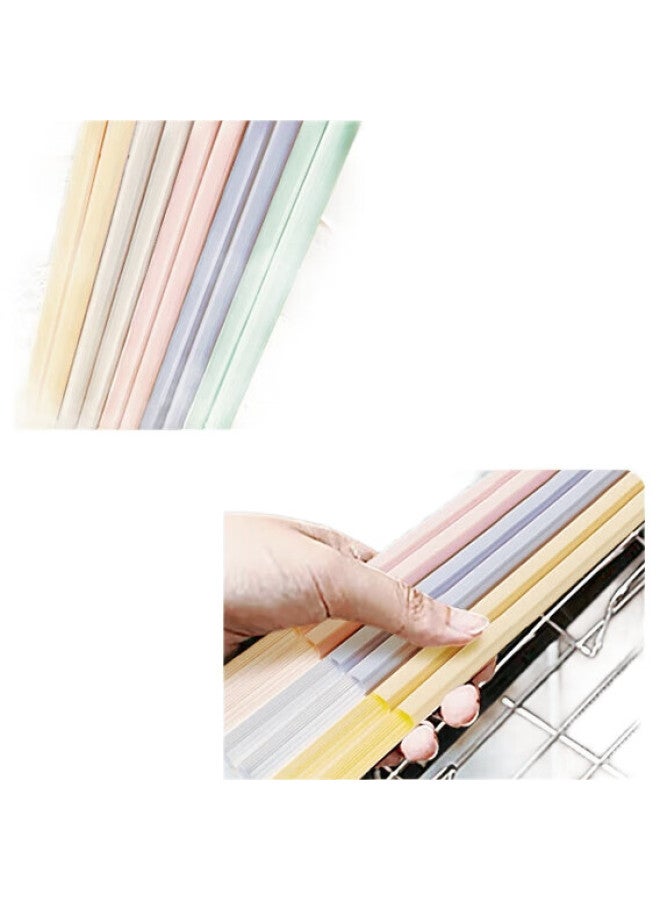 Supor Personalized Color Chopsticks, High Temperature Resistant Healthy Chopsticks, Assorted Colors Jelly Chopsticks 10 Pairs Tk23021E - Image 2