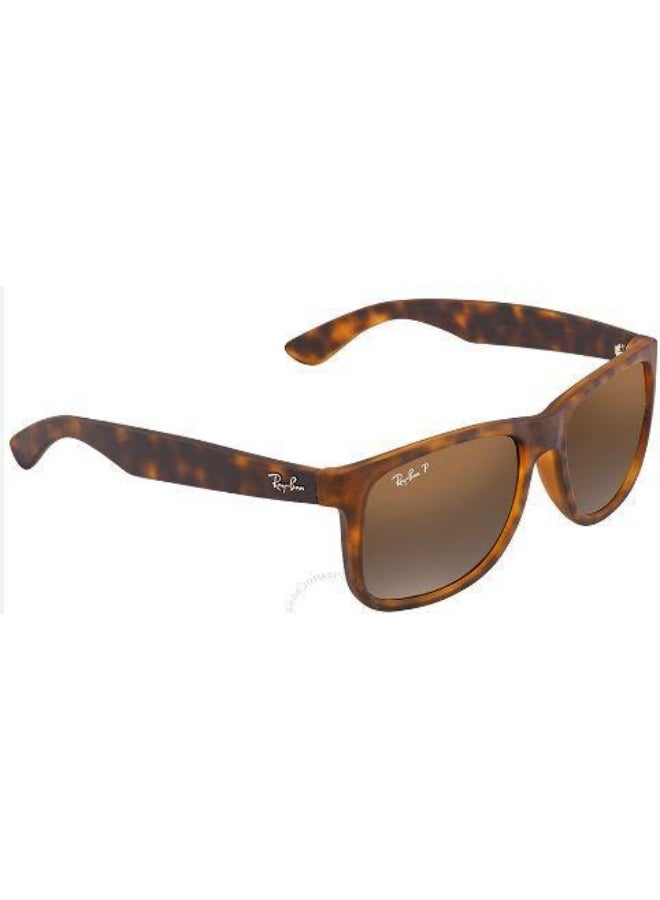 Ray-Ban Men UV Protection Sport Shape Sunglasses RB-4165F-55-865/T5 - Brown - Image 1