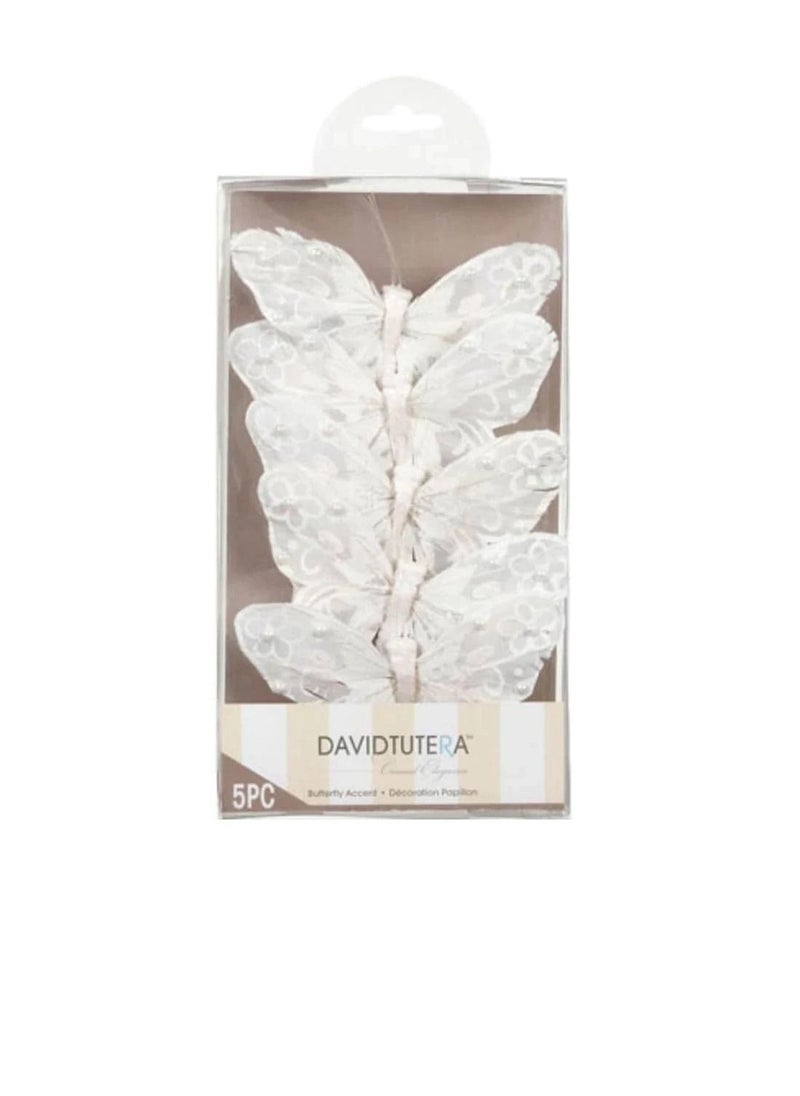 David Tutera - Butterfly Accent 5 x 3 inches 5 pieces - Image 1