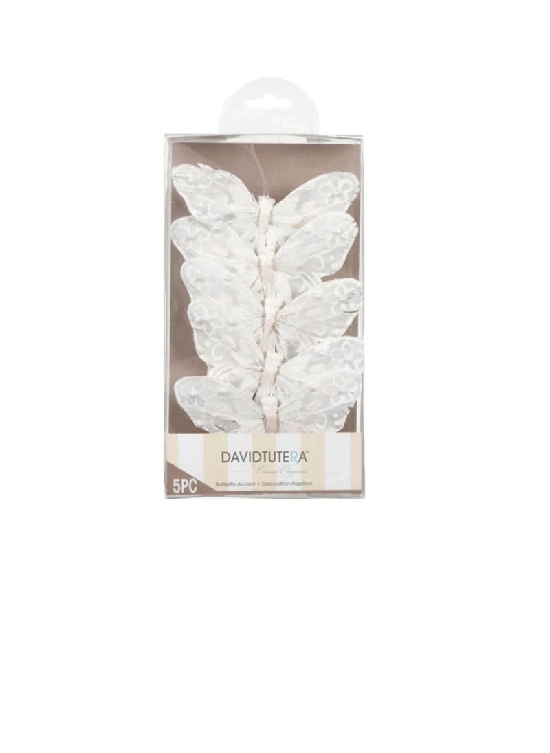 David Tutera - Butterfly Accent 5 x 3 inches 5 pieces - Image 1