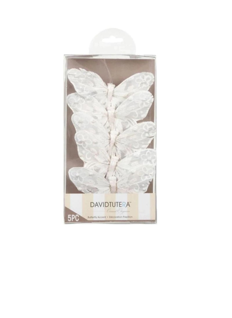 David Tutera - Butterfly Accent 5 x 3 inches 5 pieces - Image 1