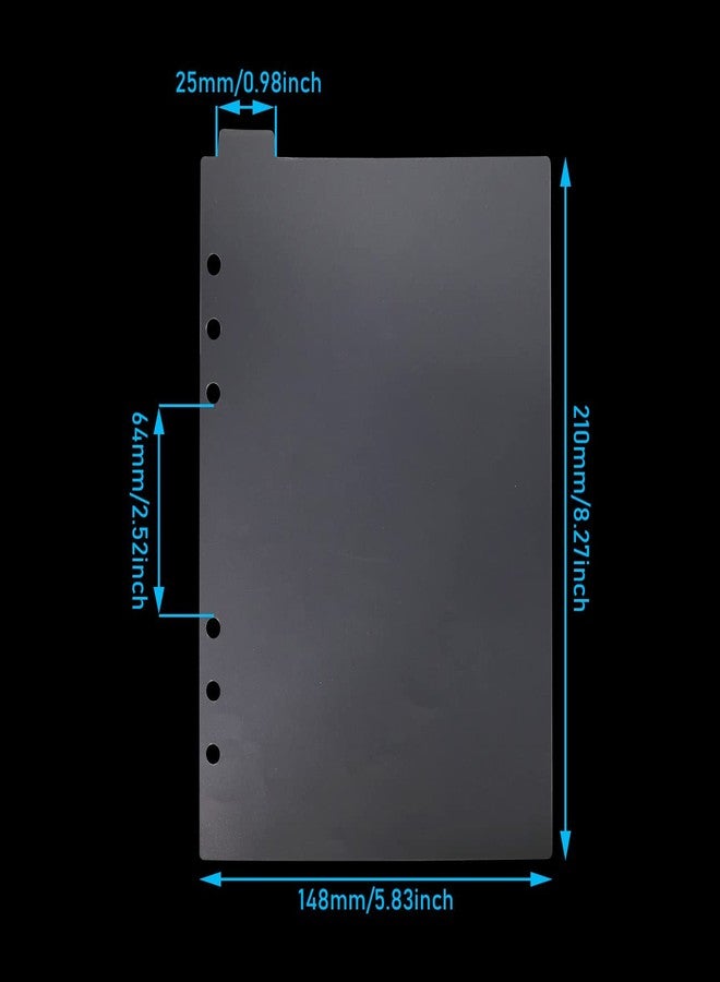 WHYHKJ A5 Dashboard Semi-Transparent Blank Top Index Dividers, A5 Top Index Divider (5 Pages) - Image 2