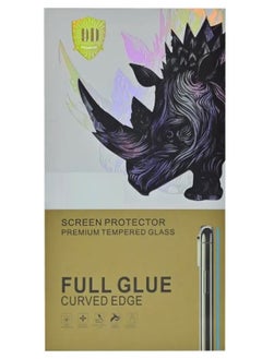BURAQ Huawei P40 Pro Screen Protector - Full Glue Curved Edge Premium Tempered Glass Screen Protector Compatible For Huawei P40 Pro - Black/Clear 