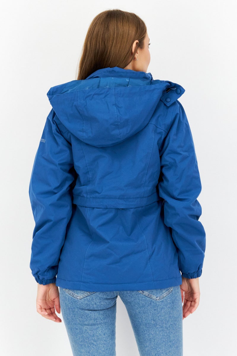 Trespass Women Plain Hooded  Jacket, Blue - Image 3
