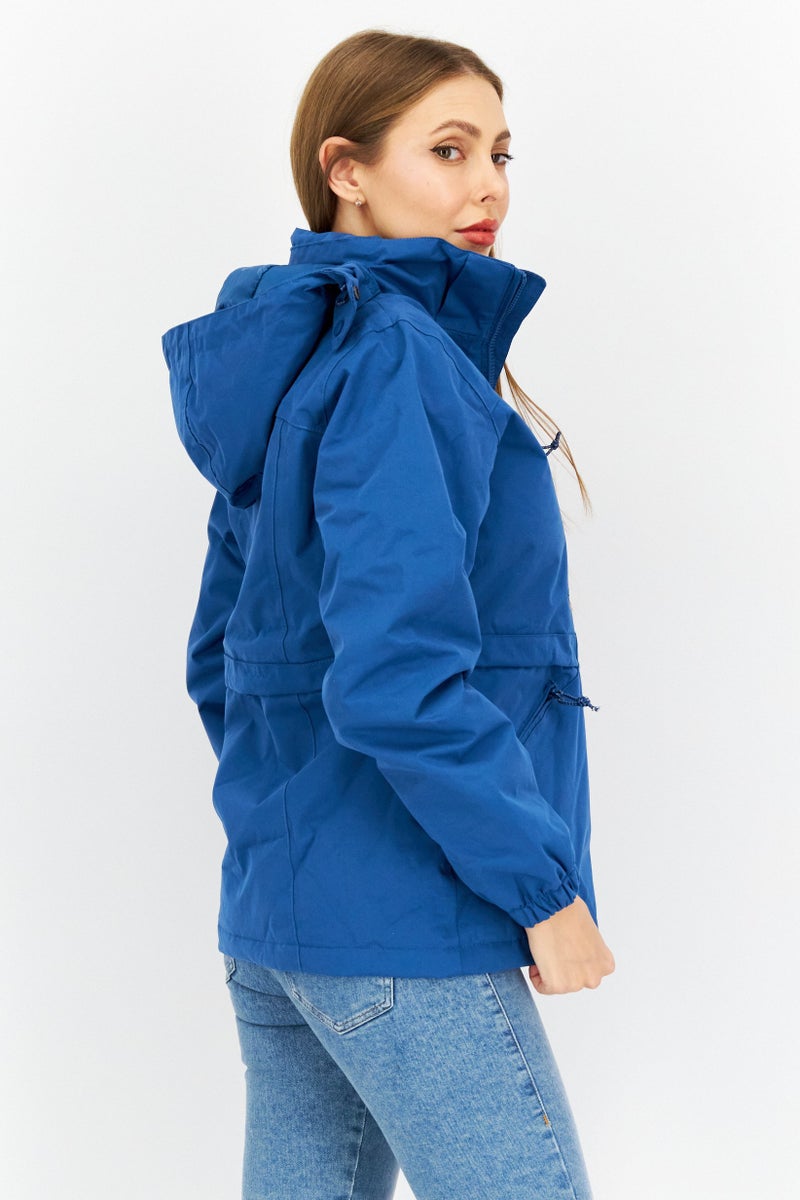 Trespass Women Plain Hooded  Jacket, Blue - Image 2