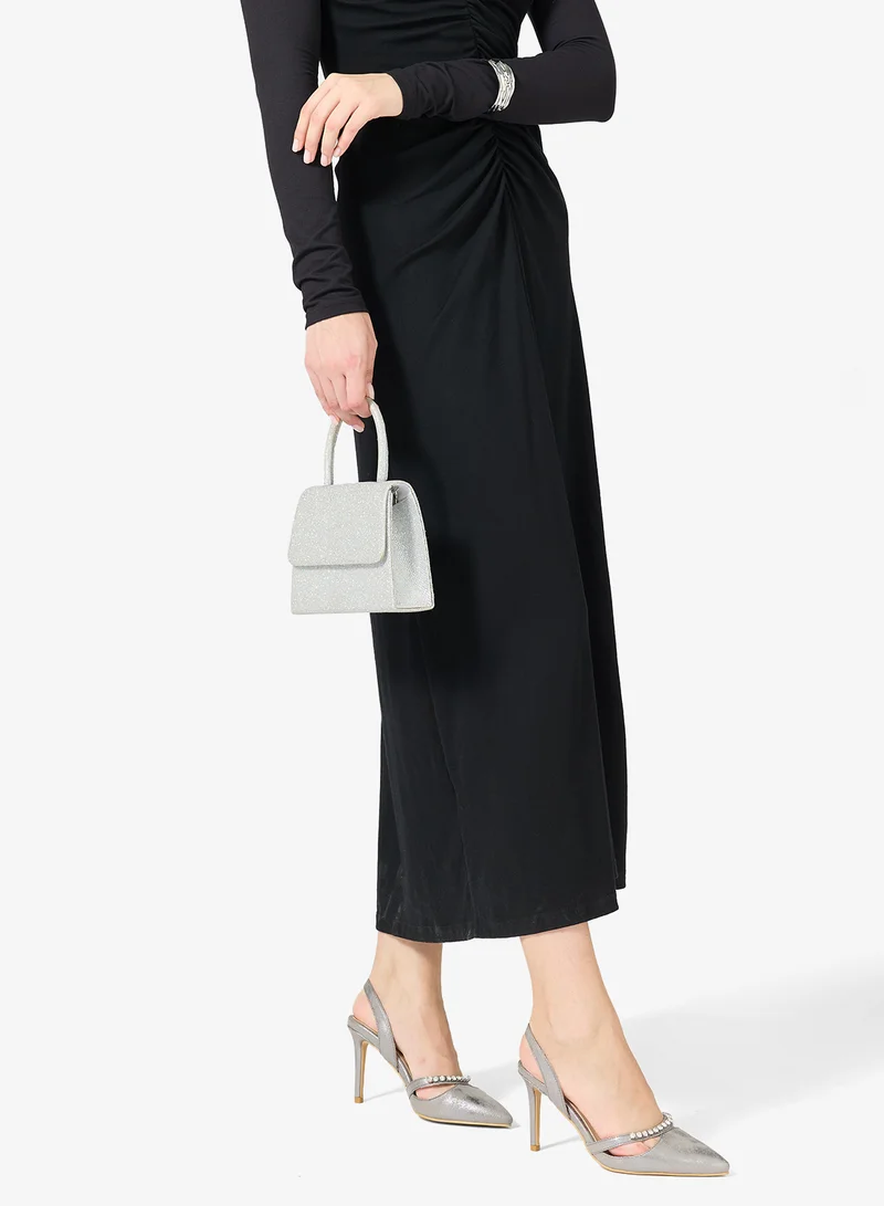 Khizana Single crystal strap, slingback