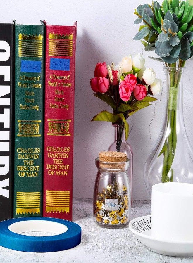 Chuangdi 1/2 Inch Width x 55 Yards Blue Painter's Drafting Tape Multi Use Masking Scrapbooking Tape (1 Roll) - Image 5