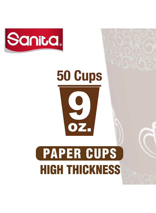 سانيتا أكواب ورقية 50 قطعة متعددة الألوان متعدد الألوان - Image 3