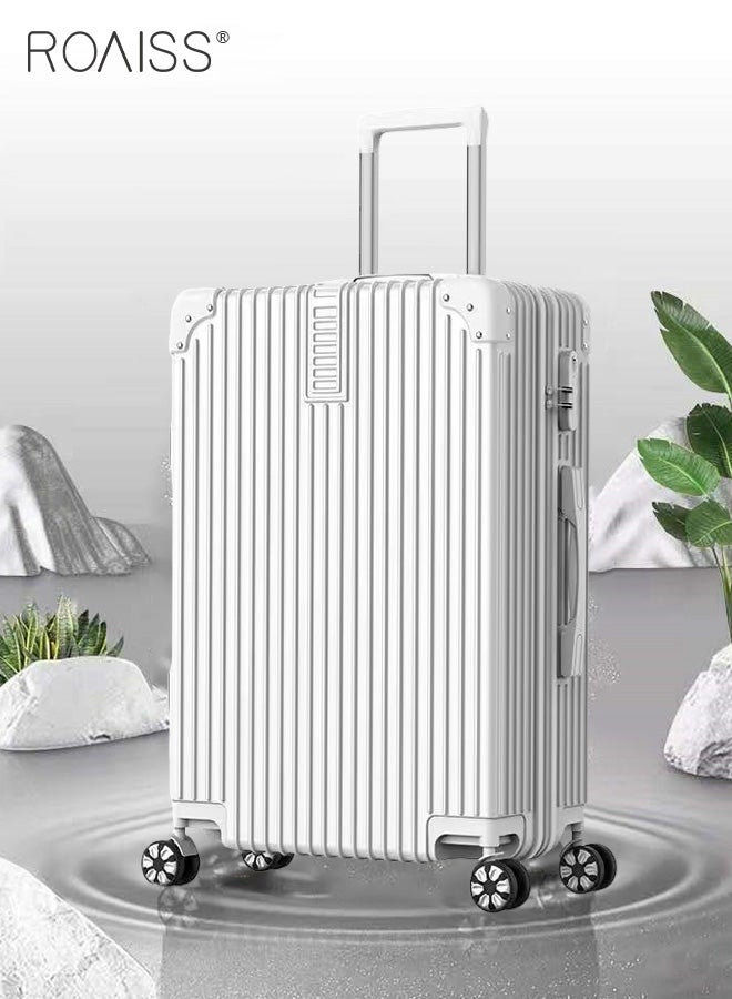 roaiss 4 Pcs Hardshell Luggage Set for Unisex Durable Lightweight Silent Universal Wheels Trolley Suitcase for Travel for Men and Women Minimalist Retro Passwords Box Includes 14 20 24 and 28 Inch  - Image 2