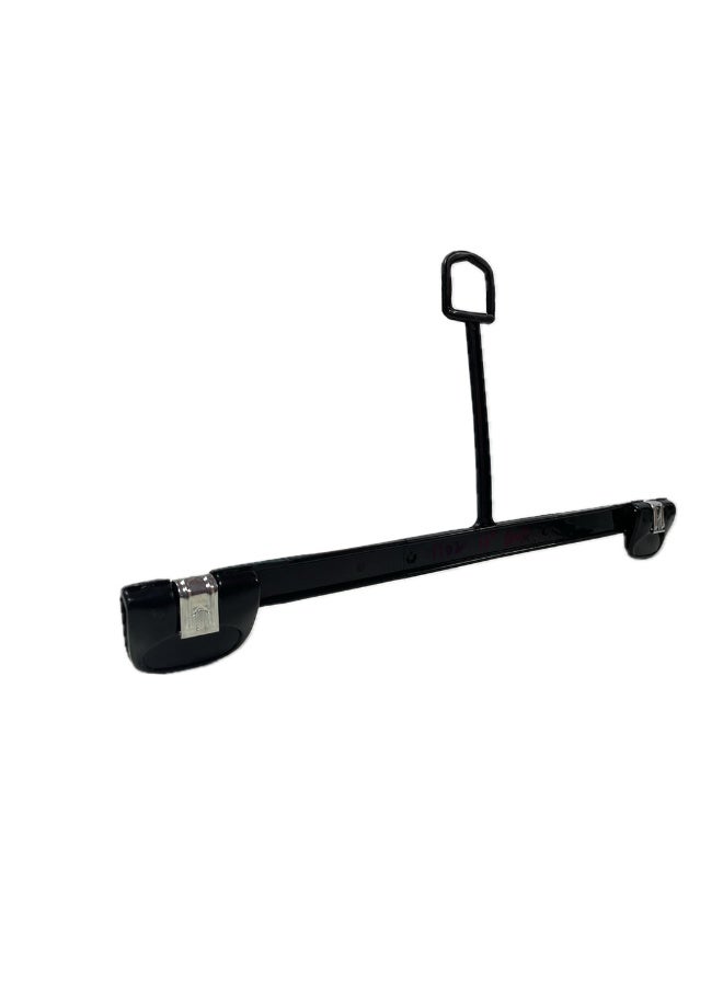 Ethic Solutions 500 PCS BOX OF 12 INCH PLASTIC BOTTOM HANGERS WITH LOOP & METAL CLIPS - NB 1102  - Image 1