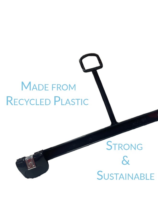 Ethic Solutions 500 PCS BOX OF 12 INCH PLASTIC BOTTOM HANGERS WITH LOOP & METAL CLIPS - NB 1102  - Image 4
