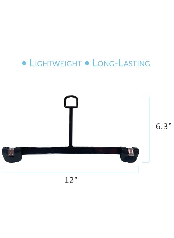 Ethic Solutions 500 PCS BOX OF 12 INCH PLASTIC BOTTOM HANGERS WITH LOOP & METAL CLIPS - NB 1102  - Image 3