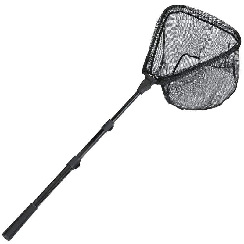 RESTCLOUD Fishing Landing Net with Telescoping Pole Handle Extends to 63 inches, Carbon Fiber Handle Extended from 23.6 inches to 47 inches - Image 3