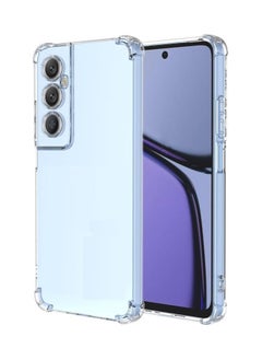 جراب خلفي سيليكون مقاوم للصدمات لهاتف Realme C65، زوايا حماية وظهر شفاف شبه متوافق مع Realme C65 (6.67 بوصة) (شفاف)