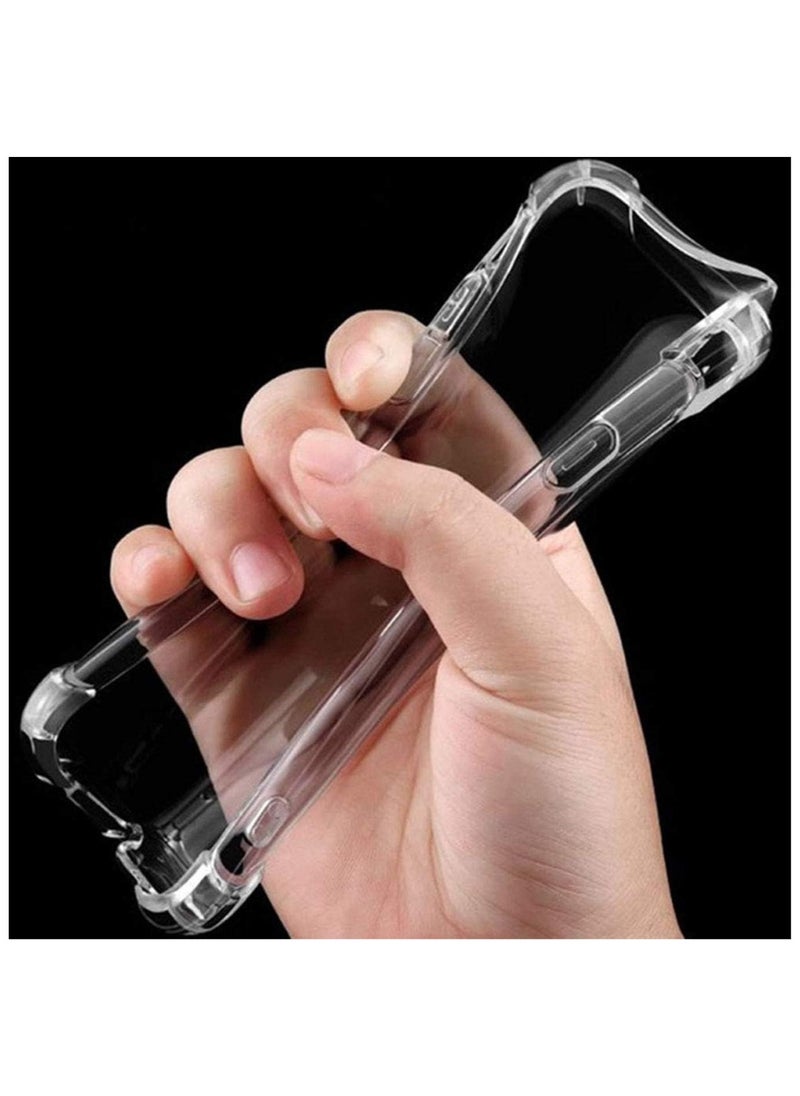 ماركة غير محددة - جراب خلفي سيليكون مقاوم للصدمات لهاتف Realme C65، زوايا حماية وظهر شفاف شبه متوافق مع Realme C65 (6.67 بوصة) (شفاف) - Image 1