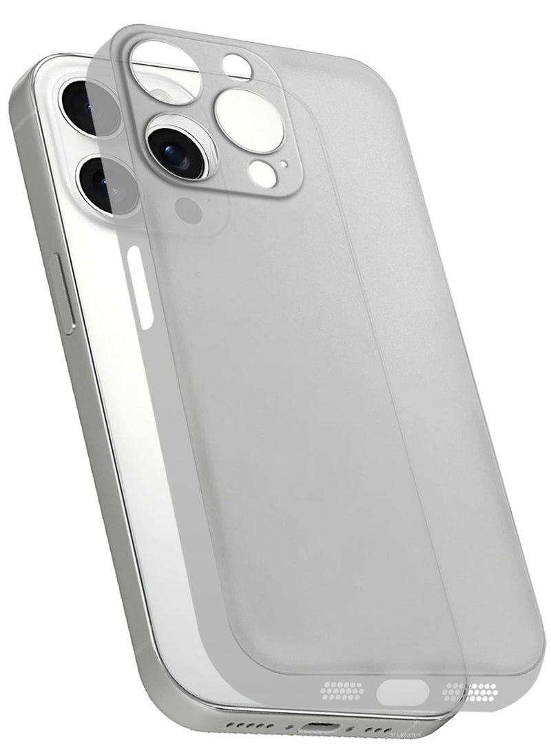 CATANES (for iPhone 15 Pro Max) 3Packs Case Cover Air Skin Series Back Cover Sturdy Durable Thin Case Drop Protection Cover - Transparent Natural Titanium  - Image 3