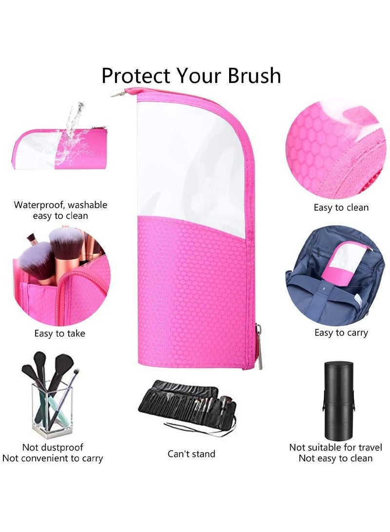 MARGOUN Makeup Brush Holder Organizer Bag Pencil Case Multifunctional Transparent Cosmetics Toiletry Stationery Bag - Image 4
