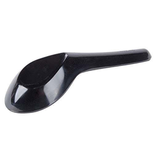 HAINE Unbreakable Pure Melamine Soup Spoons (13.5 cm), Pack of 6 (Black) - Image 4