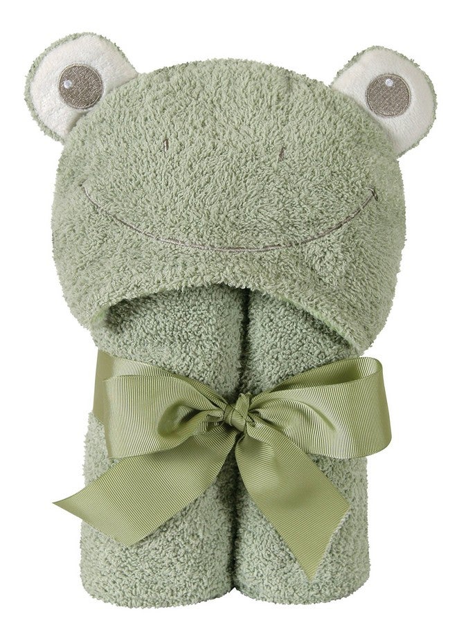 Stephan Baby Terry Plush Hooded Bath Towel, Frog, 0-24 Months - Image 1