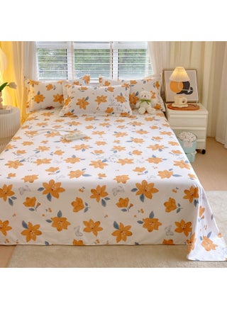 Bed Sheets Single Piece Thickeneded Summer Double 1.5m Pure Cotton Single Quilt Pillowcase 2 Three-piece Set 1.2 Single-Color:Flowers Bloom In The South Of The City-Specifications:1.8m Bed 230*250cm Bed Sheets + Pair Of Pillowcases - pzsku/Z9958BB068D252CC4826DZ/45/1746216335/86761108-6fb1-4c12-8807-a254f1ad5d54