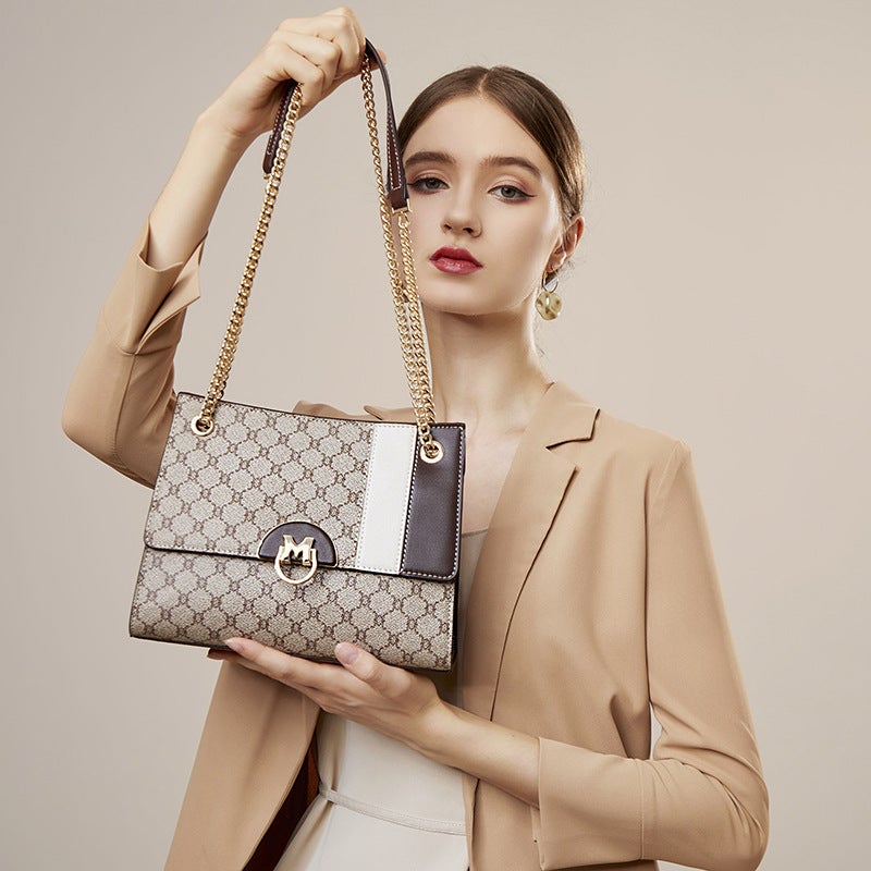 Bags For Women Trendy Versatile Printed Stitching Armpit Bag Fashionable Cross-Body Bag Women'S Shoulder Bag - Image 3