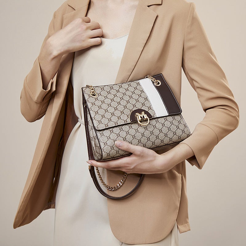 Bags For Women Trendy Versatile Printed Stitching Armpit Bag Fashionable Cross-Body Bag Women'S Shoulder Bag - Image 4