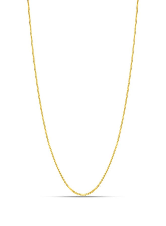 ZAVYA 925 Sterling Silver Subtle Elegance Gold Plated 20-Inch Women's Chain | Gift for Women and Girls | With Certificate of Authenticity and 925 Hallmark - Image 1