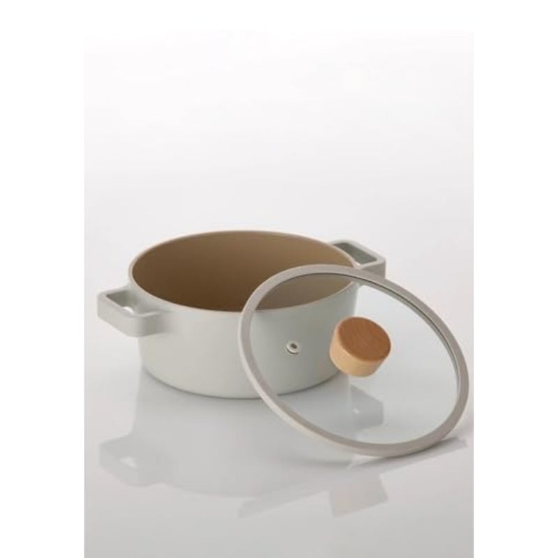 , Fika, Cooking Pot, 16cm, Off White Sand, die-cast aluminium, non-stick ceramic coating, induction, suitable for all stove. - Image 3