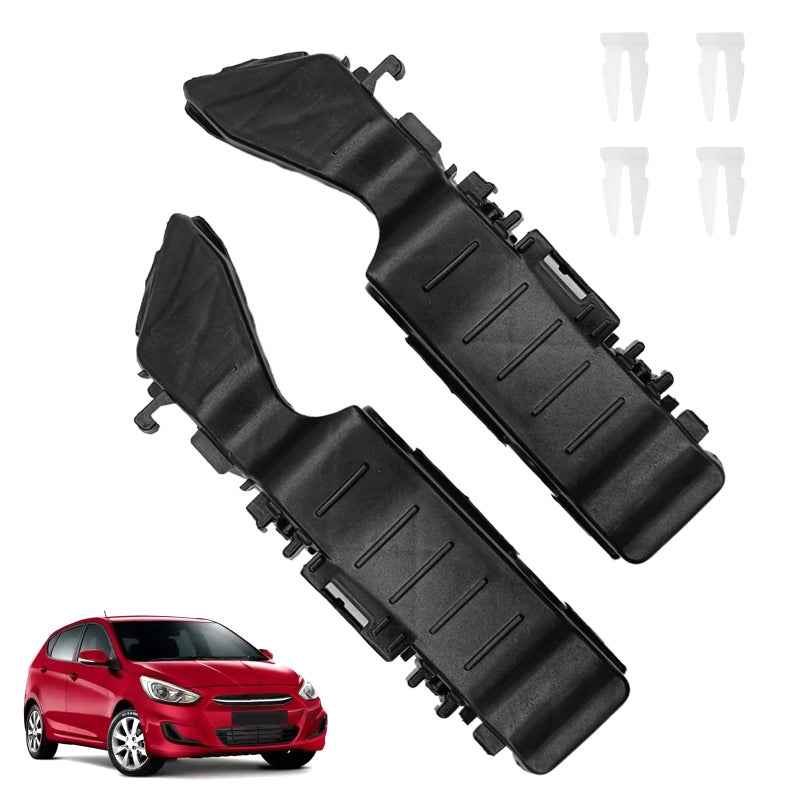 SYudwen Front Upper Bumper Bracket Left and Right Side Compatible with Accent 2012 2013 2014 2015 2016 2017 Replace OE 865141R000 865131R000 2 pcs - Image 3