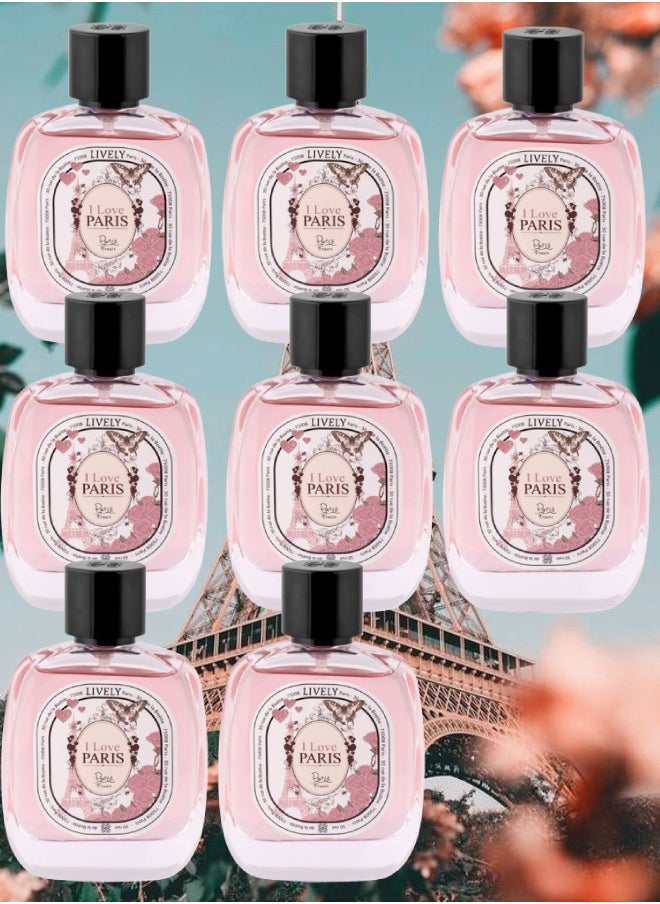 لايفلي 8 قطع عطر اي لوف باريس 100 مل  - Image 1