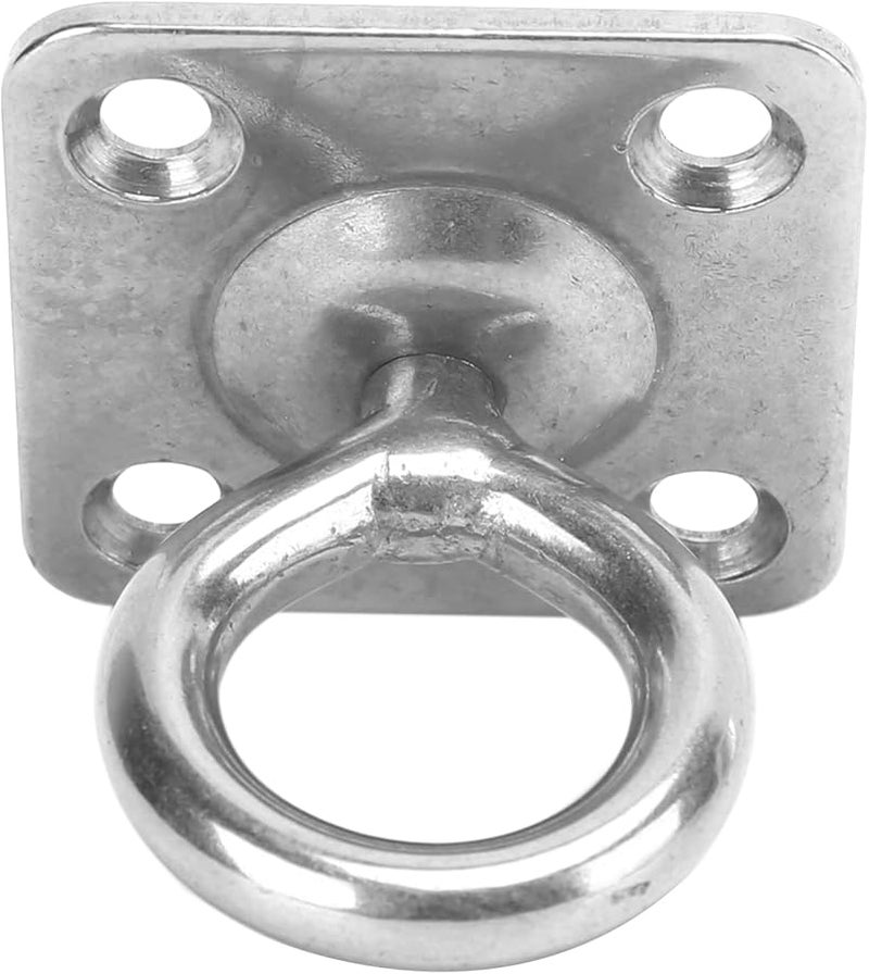 مشبك باب مربع دوار 6 مم خطاف سقف من الفولاذ المقاوم للصدأ لوحة عين وسادة خطاف على شكل حرف U - Image 1