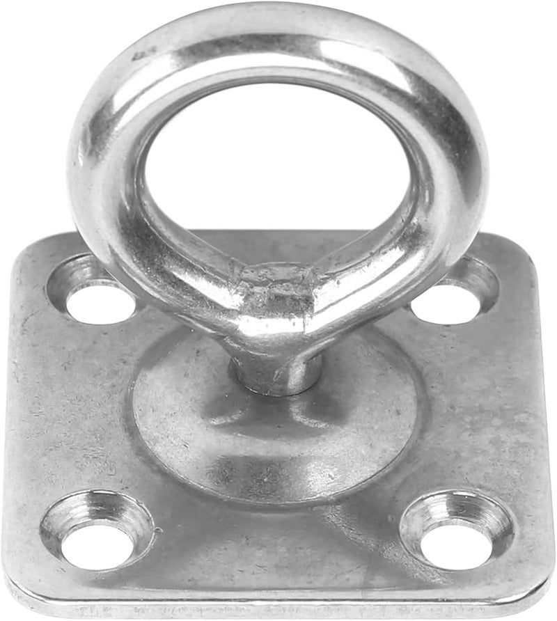 مشبك باب مربع دوار 6 مم خطاف سقف من الفولاذ المقاوم للصدأ لوحة عين وسادة خطاف على شكل حرف U - Image 5