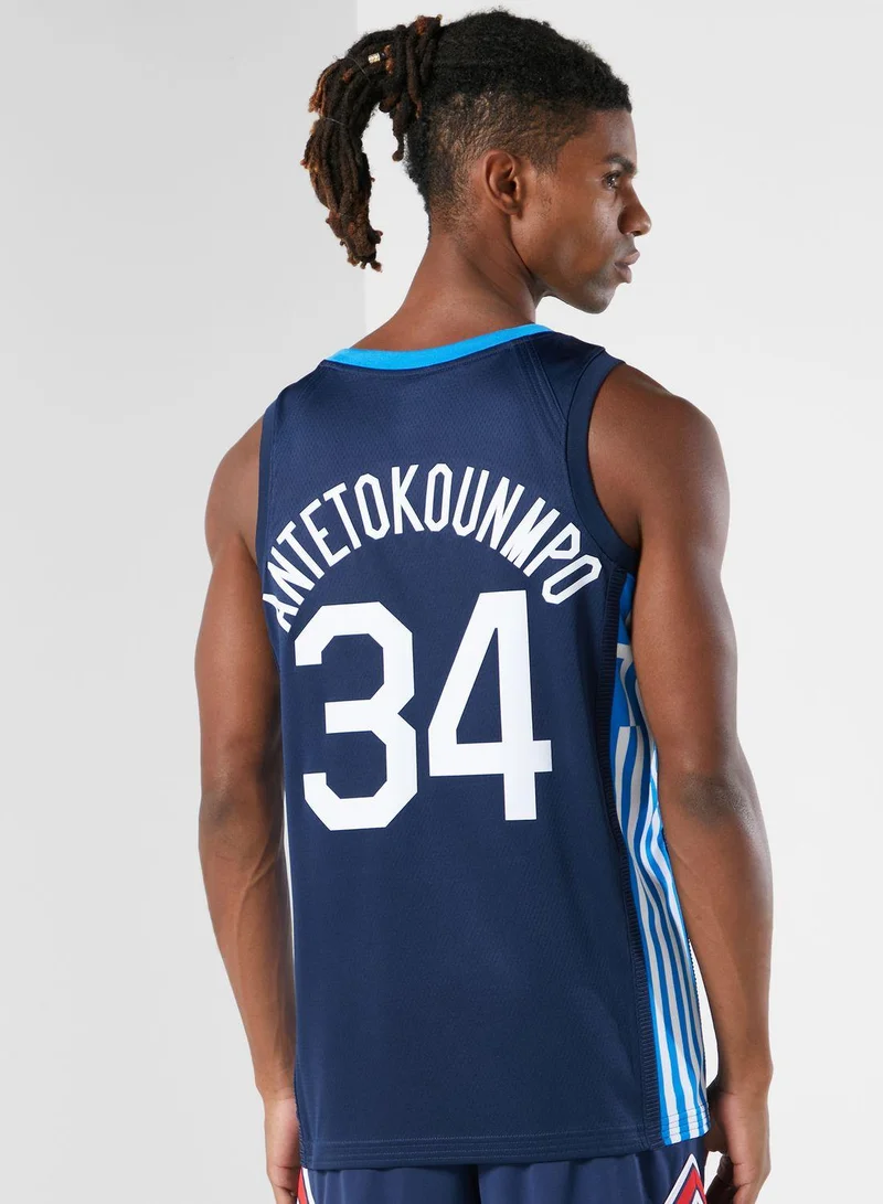 نايكي تيشيرت كرة السّلة يانيس انتيتوكومنبو اليونان (روود) ليميتد للرجال