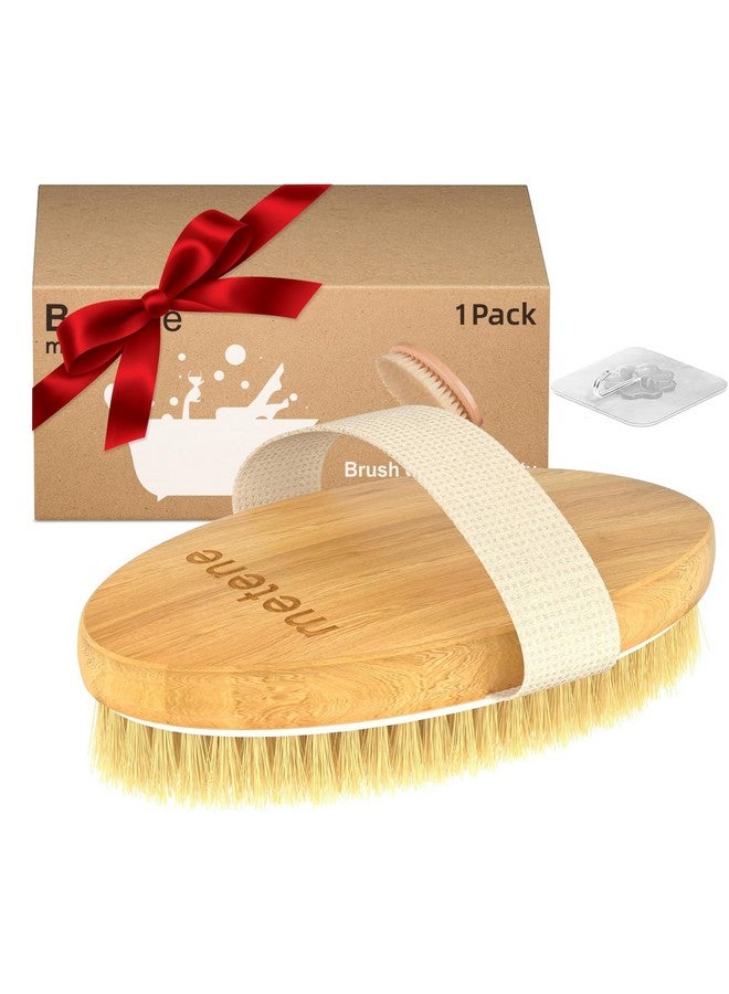 Metene Dry Brushing Body Brush, Exfoliating Body Scrubbers, Natural Bristles For Dry Skin, Improve Circulation, Stop Ingrown Hairs, Reduce Acne And Cellulite - Image 1