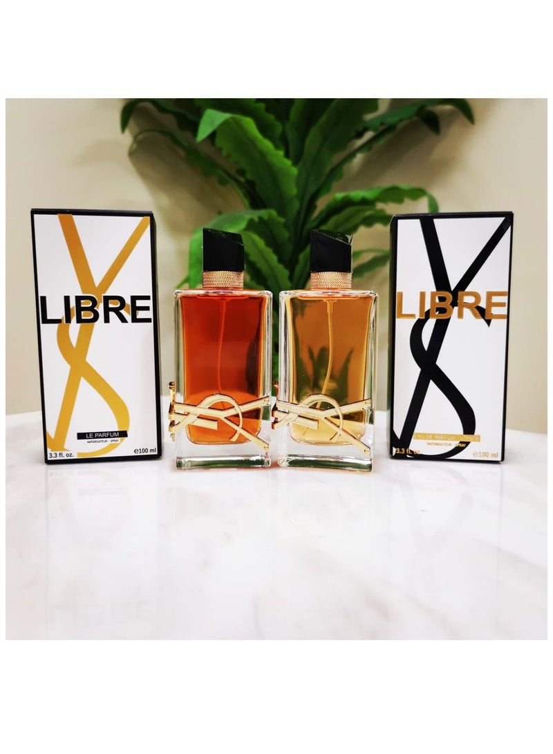 libre derm Presentation of two perfumes Libre Parfum and Intense 100ml
