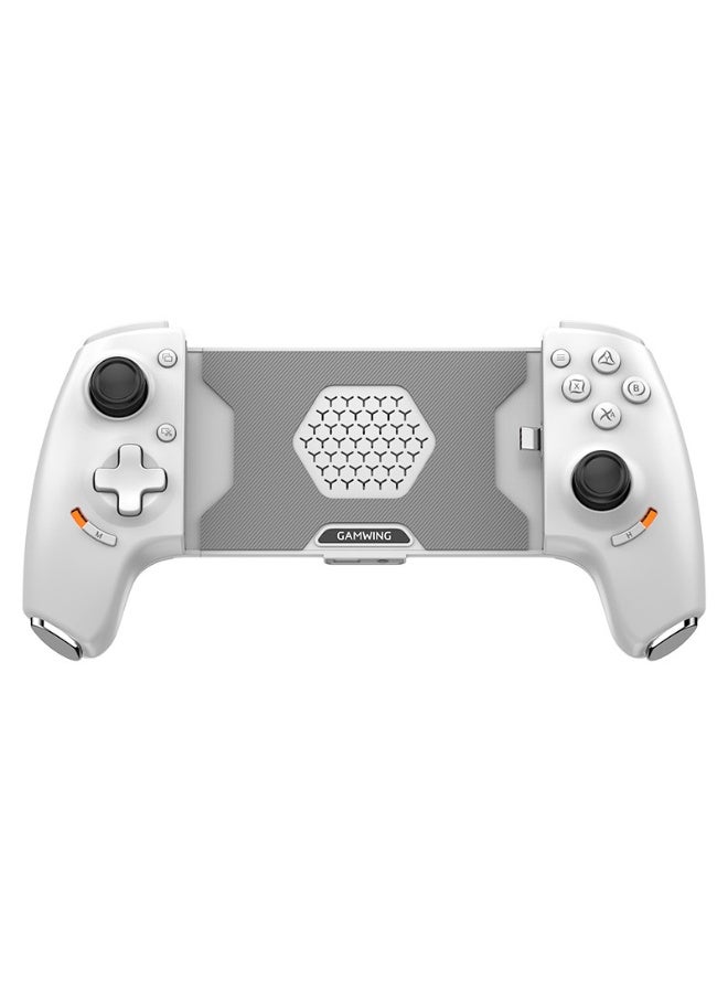 Gamwing وحدة تحكم ألعاب كلاسيكية قابلة للتمدد Gamwing Aobing Max Type-C سلكية وبلوتوث بحجم مشبك 4.5-7.5 بوصة لأجهزة Android / iOS / PC / Switch Steam / Xbox / PS مع عصي تحكم Hall / زناد Hall / وظيفة Turbo/Auto / أزرار خلفية ماكرو / قبضة مضادة للانزلاق / فتحات تبريد / جاك صوت 3.5 مم - Image 1